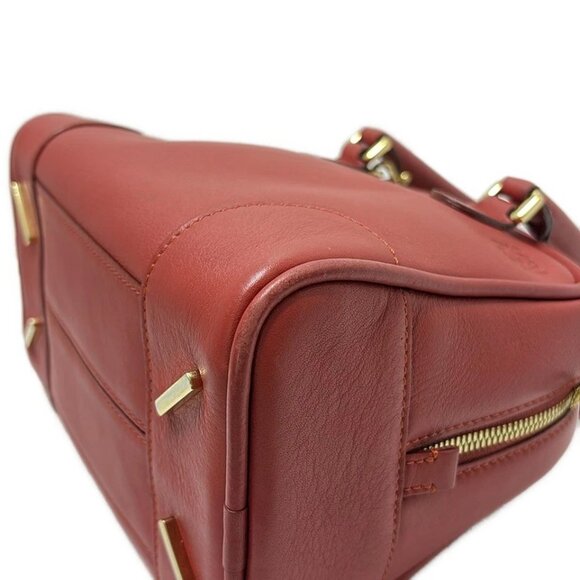 LOEWE Amazona 75 Small Red Leather - Handbag 635-080325 - Picture 5 of 8